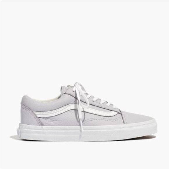 Like New Madewell x Vans® Unisex Old Skool Lace-Up Sneakers in Tumbled Leather - Picture 1 of 7